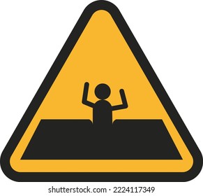 Traffic Road Signage Alert
Triangular Style Drowning 