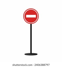 Traffic road signs icon vector vector illustration