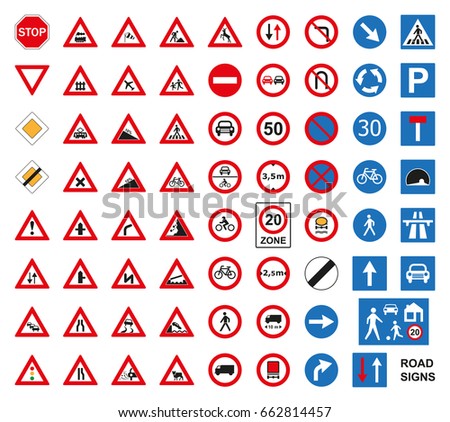 Similar – Image, Stock Photo Mandatory direction sign