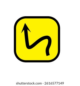 Traffic Road U-Turn Icon. Traffic Road Arrow Symbol 