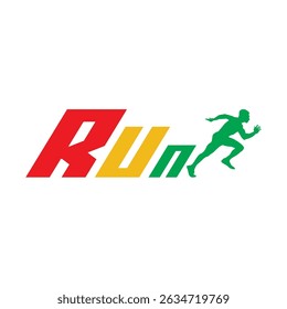 Traffic runner vector design with three different colour. Suitable for logo event, merchandise etc.