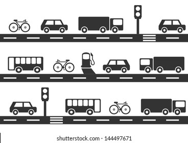 traffic seamless background