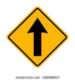 Traffic Sign, Ahead only
