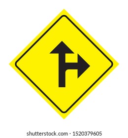 traffic sign arrow icon vector.