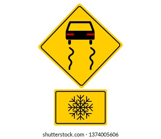 Traffic sign with car