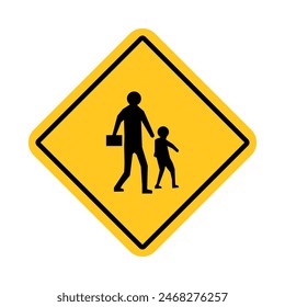 traffic sign, Cautionary Approaching school crossing