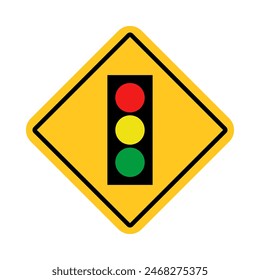 traffic sign, Cautionary traffic lights ahead