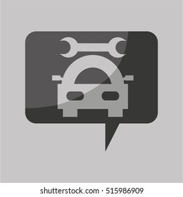 traffic sign concept icon car repair vector illustration eps 10