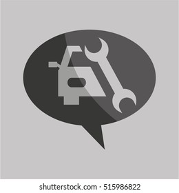 traffic sign concept icon support car tool vector illustration eps 10
