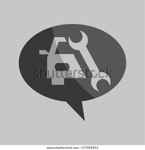 traffic sign concept icon support car tool vector\
illustration eps 10