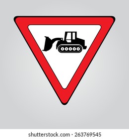 traffic sign construction warning