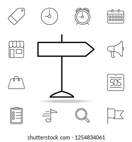 traffic sign of direction icon. Element of simple icon for websites, web design, mobile app, info graphics. Thin line icon for website design and development, app development on white background