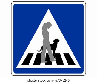 Traffic sign for dogs