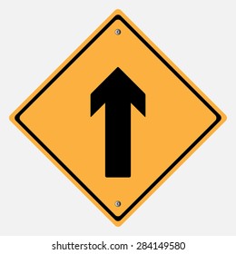 Traffic sign . Drive Straight