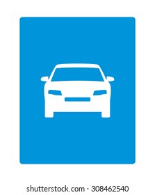Traffic sign: Fast traffic highway.