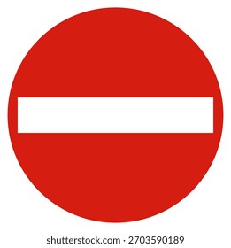 traffic sign of forbidden to pass