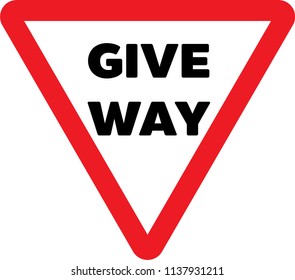 Traffic sign - The give way