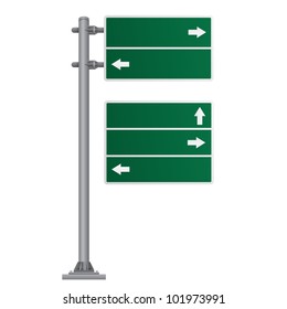 traffic sign green vector