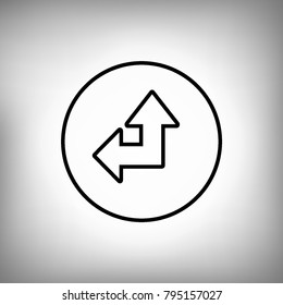traffic sign icon