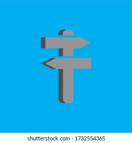 ZEICHEN FÜR DEN VERKEHR , RICHTUNG ICON