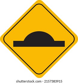 Traffic Sign Icon Flat Style Highway road warning symbol, arrow vector illustration isolated transparent background