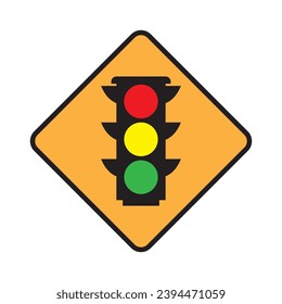 traffic sign icon, red light sign,vector illustration symbol design