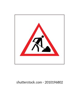 traffic sign icon, road sign icon vector symbol illustration