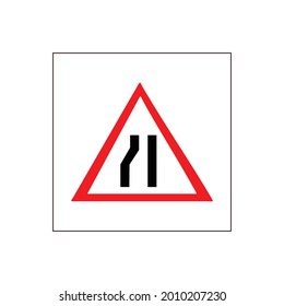  icono de símbolo de tráfico, símbolo de símbolo del icono de símbolo de ruta, ilustración del vector 