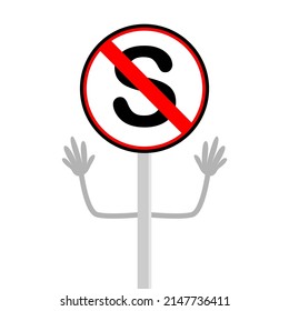 tipo de icono de signo de tráfico sin diseño de ilustartor de parada