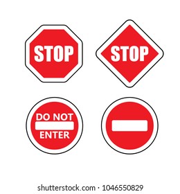 traffic sign icon vector