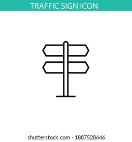 Traffic sign icon, vector eps 10