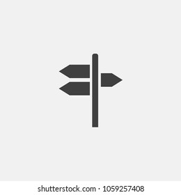 traffic sign icon vector, illustration.