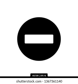 Traffic Sign Icon Vector Illustration Logo Template
