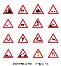 Verkehrszeichen, Symbol, Vektorgrafik, Verkehrswarnsymbol, Vektorgrafik