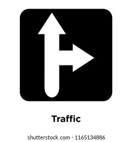 Traffic sign icon vector isolated on white background, Traffic sign transparent sign