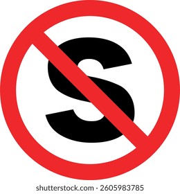traffic sign icon vector no stopping