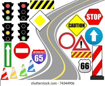 Traffic sign icon for web design, vector illustration