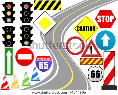 Traffic sign icon for web design, vector illustration