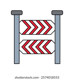 traffic sign icon with white background vector stock illustration