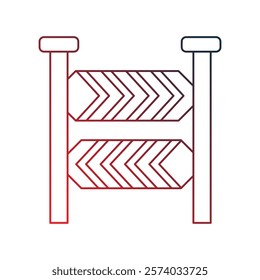 traffic sign icon with white background vector stock illustration