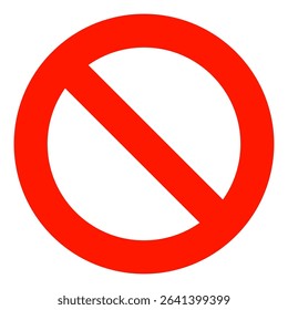 traffic sign. illustration of traffic signs in flat style. Warning is prohibited from entering.vector illustration. vector icon.