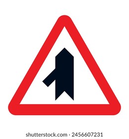 traffic sign Intersection with priority over merging from the left