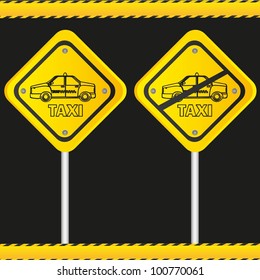 traffic sign isolated on black background, vector illustration