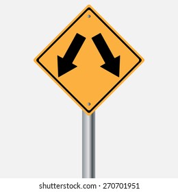Traffic sign . Keep Left Keep Right
