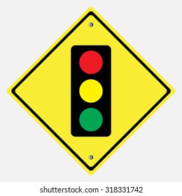 Traffic sign .light and traffic sign vector illustration 