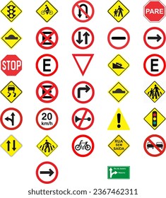 Traffic Sign Logo Pack, Vektorgrafik