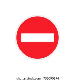 traffic sign, no entry