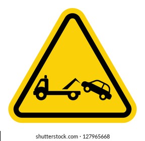 Traffic sign - no parking, tow away zone sign