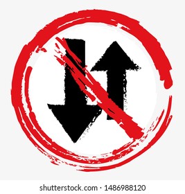 Traffic sign, No two way traffic ahead sign.