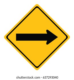 Traffic sign on a white background 